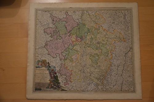 Alte landkarte von lothringen - landkarte,