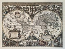 Historische Weltkarte 1632