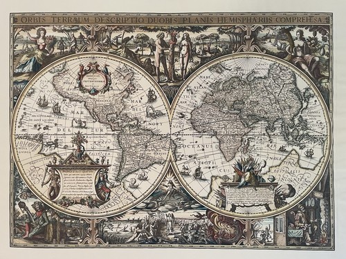 Historische weltkarte 1632 - historische,