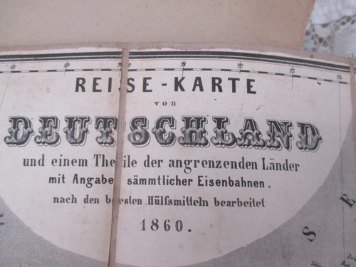 1860 reisekarte deutschland - 1860,