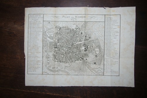 Plan von madrid prag 1807 - prag,