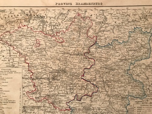 Landkarte provinz brandenburg - landkarte,