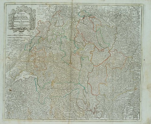 Landkarte schweiz helvetiae - landkarte,
