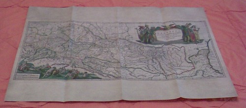 Karte der donau von - der,