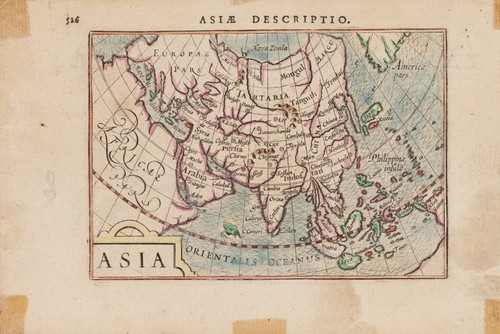 Historische asienkarte - historische,