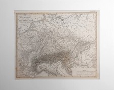 Fluss - u. Berg - Karte von D