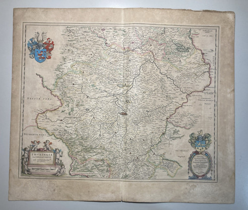 1650 landkarte thüringen - ca.,