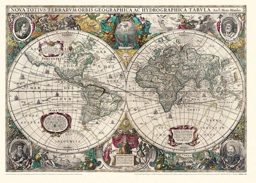 Weltkarte 1641 henricus - weltkarte, 1641-henricus