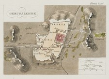 Jerusalem, hist. Karte