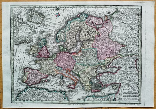 Kontinent europa kupferstich - kontinent,