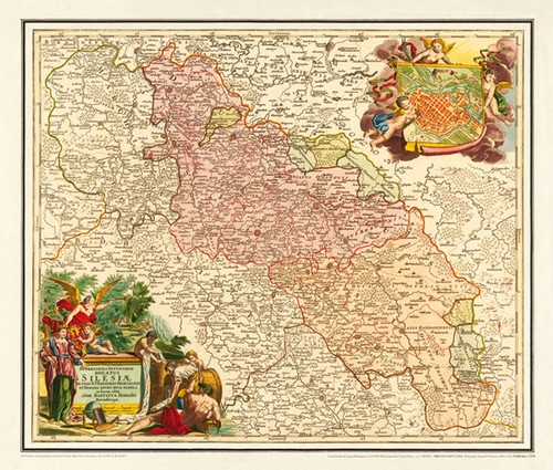 Schlesien 1724 historische - 1724-,