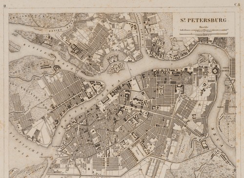 Karte von petersburg - karte, st.