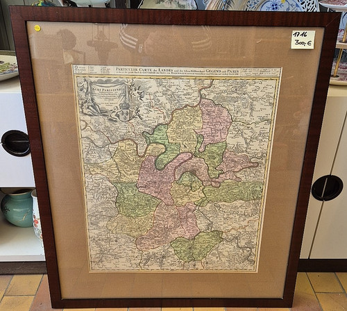 Antike landkarte gegend - landkarte,