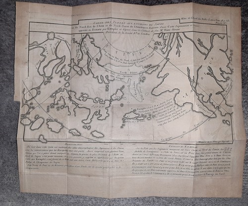 Karte umgebung japan 1772 - karte,