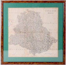 Antike Landkarte Czaslauer