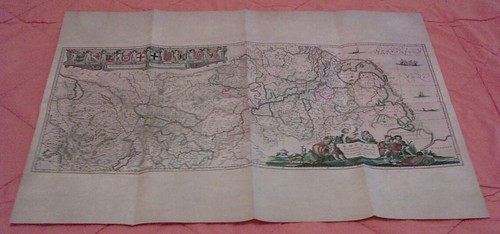 Landkarte des rheins - des, mit