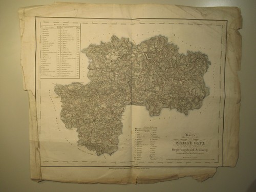 1845 topographische karte - 1845,