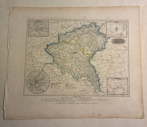 Landkarte provinz posen - landkarte,