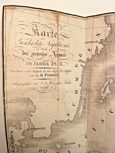Landkarte lithogrphiert 1826