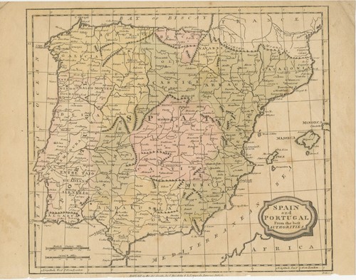 Landkarte spanien und portugal - und,